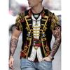 Round neck men's round neck T-shirt, men's role-playing party T-shirt
