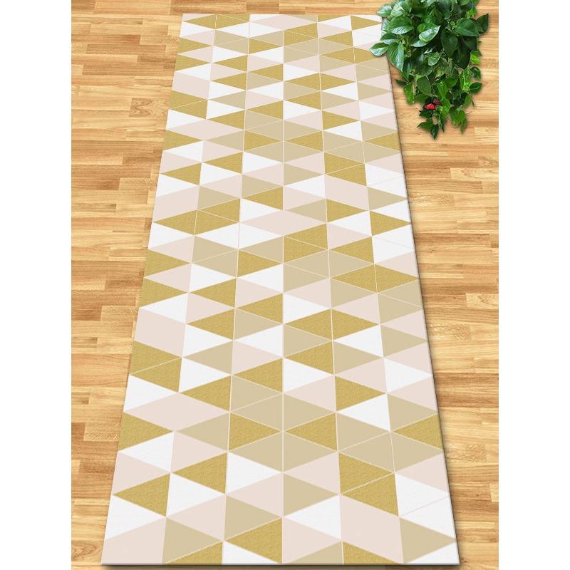 Flowers and Plank Home Balcony 3D Passageway Long Corridor Carpet Spring Floral Pattern Entryway Stairway Rugs Room Aisle Mat
