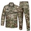 Unisex Camouflage Suit Set: Durable, Breathable Military Training and Outdoor Work Uniform