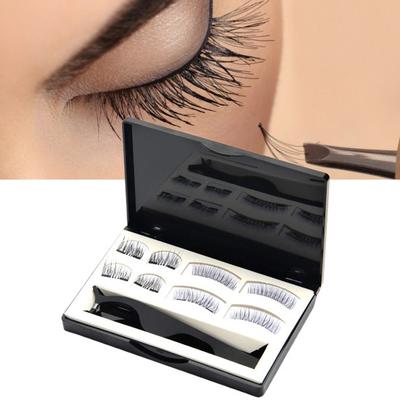 4 Paar Wimpernverlängerungen, natürlich, einfach zu verwenden, tragbar, zuverlässig, natürliche falsche Wimpern für Party