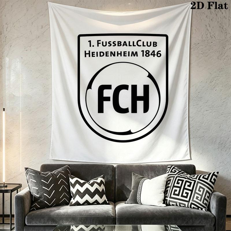 FC Heidenheim Wall Hanging Printed Fabric Blanket Decorative Tapestries for Bedroom Living Room Home Decor