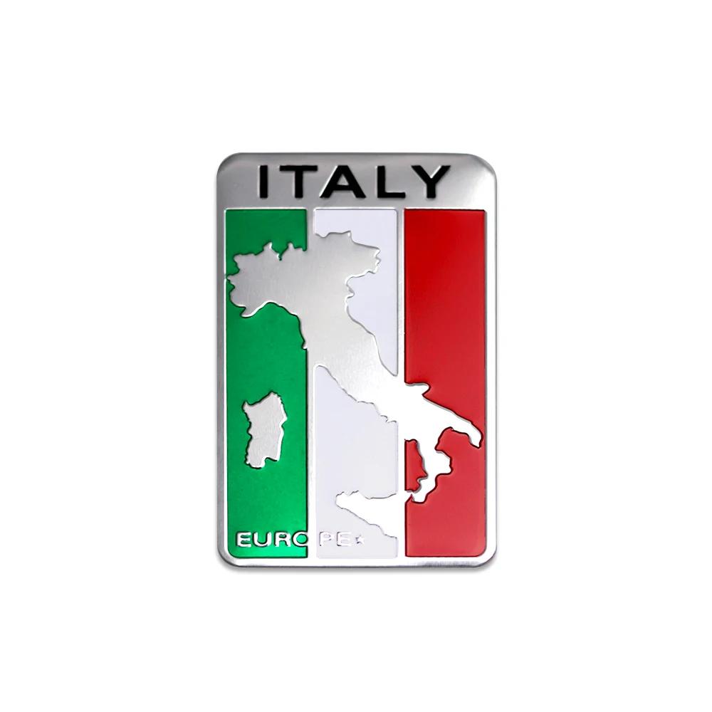Car Aluminum Badge Body Decor Sticker For Alfa Romeo Italy Giulietta GT 156 159 147 Mito Brera Giulia F1 Stelvio Volante Clover