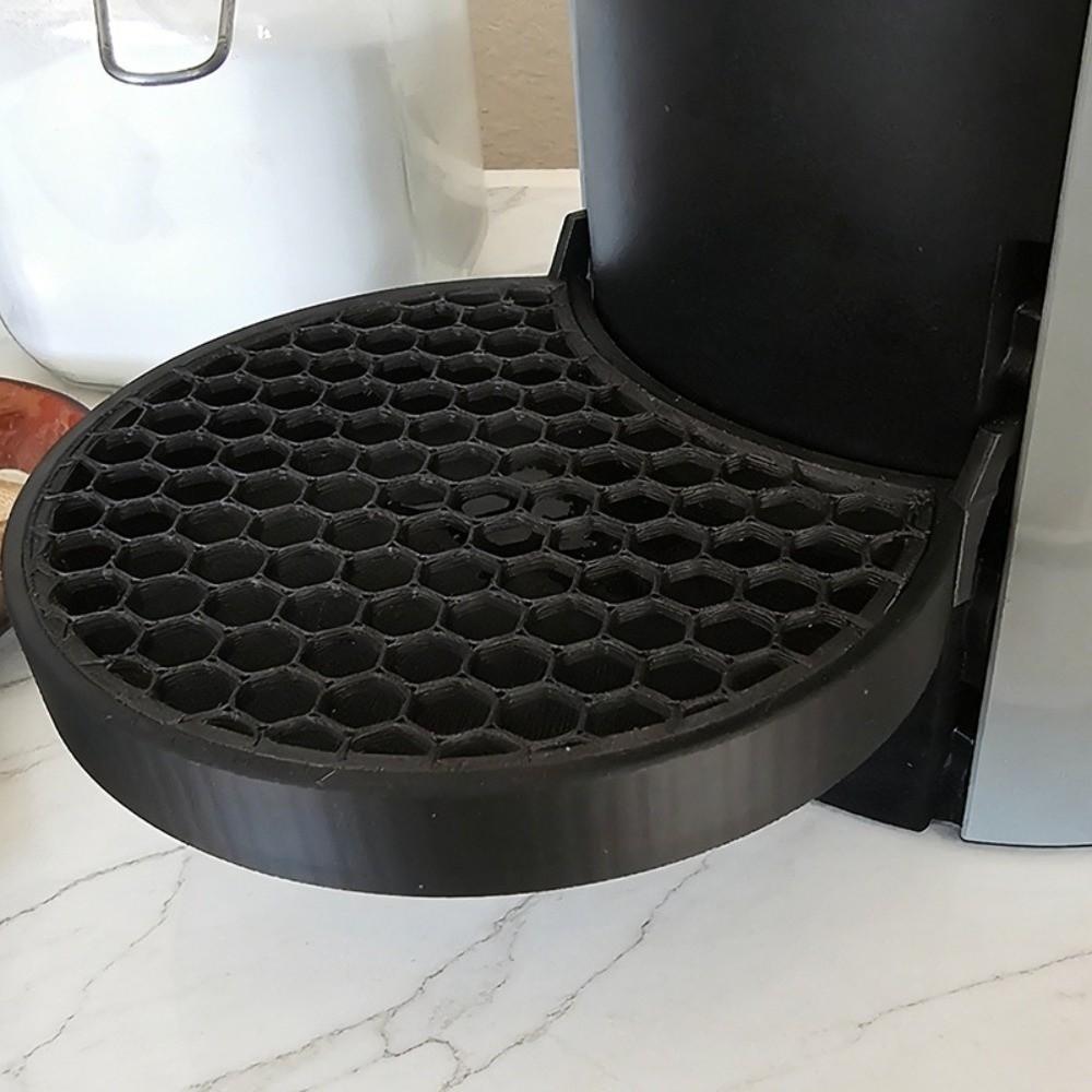 Svart Plast Kaffemaskin Droppbricka Honungskaka Hål Nätbricka Skydd Kaffestation