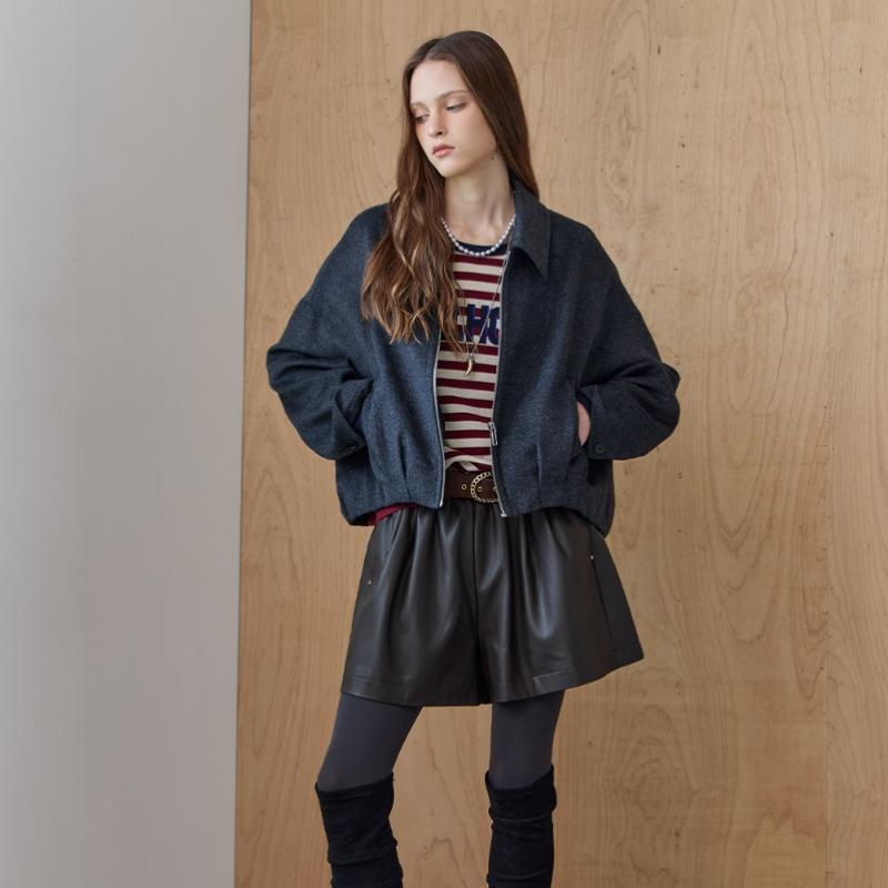 Maxza Handmade Shirt Collar Zip Up Jacket Ze12hj004nh