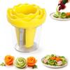 Upgraded Design Rose Flower Carving Tool Manual Operation Fruit Slicer  Vegetable Garnish
