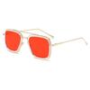 Stylish Men's Square Frame Sunglasses Inspired by Iron Man and Spider-Man - Trendy European and American Design, Large Frame