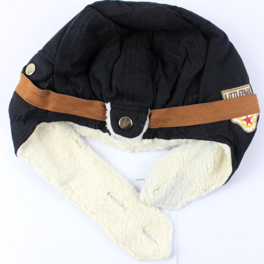 Fashion Winter Kids Hat Ear Protection Children's Earflap Cap Earmuffs Child Pilot Hats  Toddler