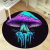 1pc Colorful Mushroom Design Home Office Outdoor Round Carpet Gift Decorative Rug MatRA1525