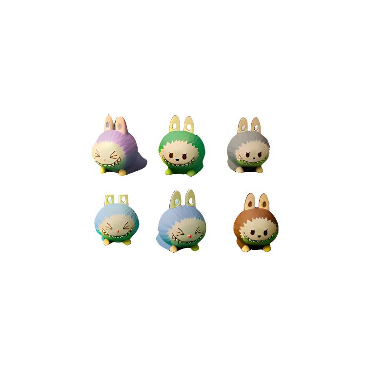 

New POP MART LABUBU Bubbles TheMonsters Forest Lying Down Collection, Plush Doll Set Lucky Draw Set Of 6 Pcs PPMT-2308-0033 Set of 6 Pcs