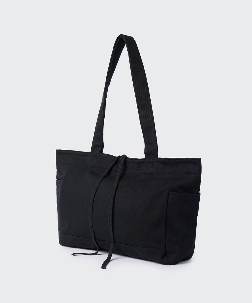 Musinsa Standard Woman Women'S Washed Cotton Shoulder Bag [Black]