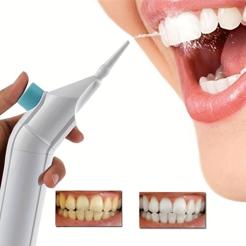 Cordless Tooth Flosser Oral Irrigator - Portable No Need To Charge Perfect For Family Travel & Daily Dental Care - Ideal Father's & Mother's Day Gift!