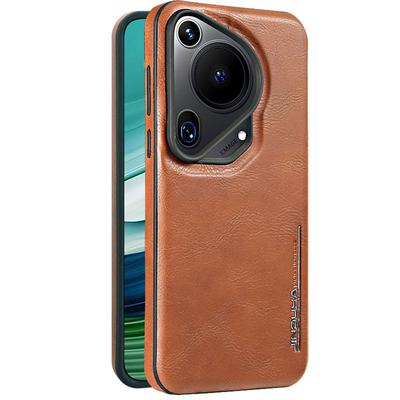 Špičkový P70 Všeobjímající Proti pádu Pro Magnetický Pánský Kožený Kryt Vhodný pro Pouzdra na Telefony Huawei Pura70pro+