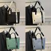Borsa Tote in Tessuto Oxford con Chiusura a Zip per Uso Quotidiano Ragazze e Donne
