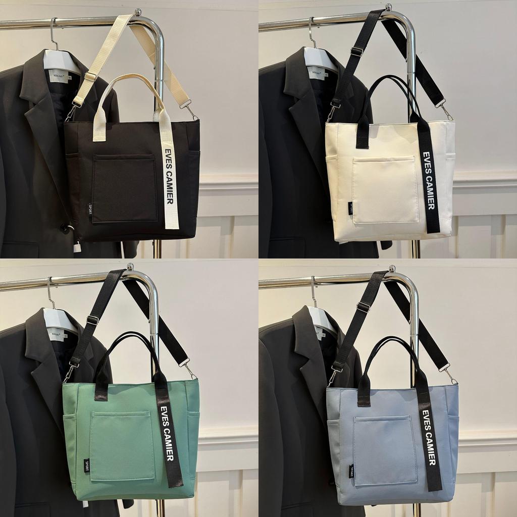 Borsa Tote in Tessuto Oxford con Chiusura a Zip per Uso Quotidiano Ragazze e Donne