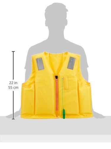 Ocean Life C-II Type Yellow Life Jacket for Small Boats, Certified by the Ministry of Land, Infrastructure, Transport and Tourism