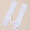 1 Pair Stretchy Satin Women Sexy Gloves, Suitable For Evenings, Galas, Performances, Wedding And Party Outfits