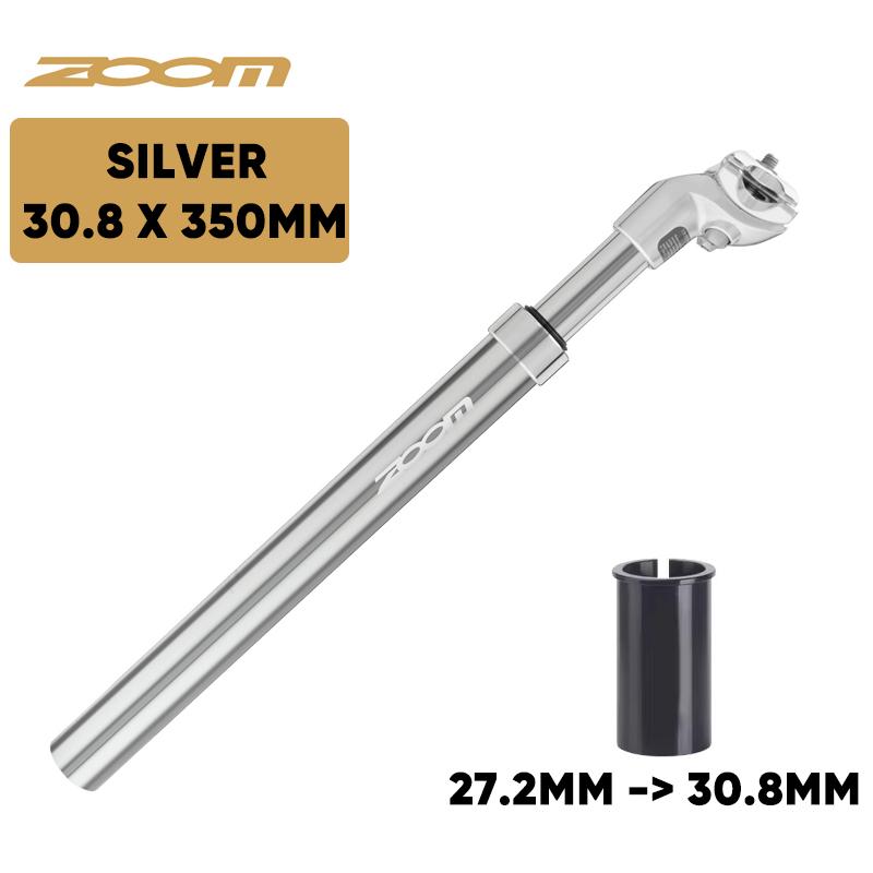 ZOOM Bisiklet Süspansiyonlu Sele Borusu 27.2/31.6/28.6/30.4/30.8/33.9mm MTB Süspansiyonlu Sele Borusu 350mm Amortisörlü Sele Borusu Bisiklet Parçaları