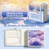 Grid Paint Box Tearable Painting Book Travel Watercolor Palette Paint Palette Notebook
