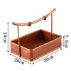 ZISIZ Handmade Bamboo Vintage Storage Basket