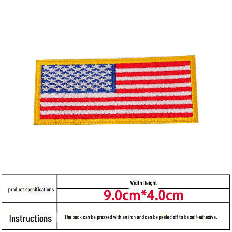 Amerikanische Flagge Pfote Taktischer Moral-Patch: Bestickter Hundepfoten-Aufnäher