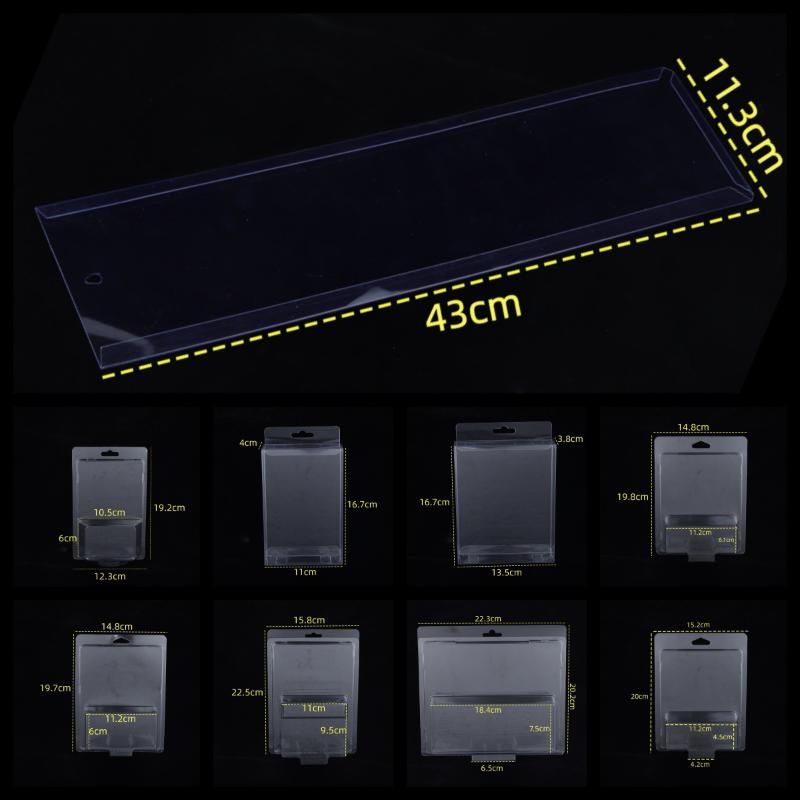 1/5Pcs Sliding Card Plastic Blister Packaging With Card Insert Wind Fire Wheel Folding Vacuum Molding Pvc Toy Car Packaging Box