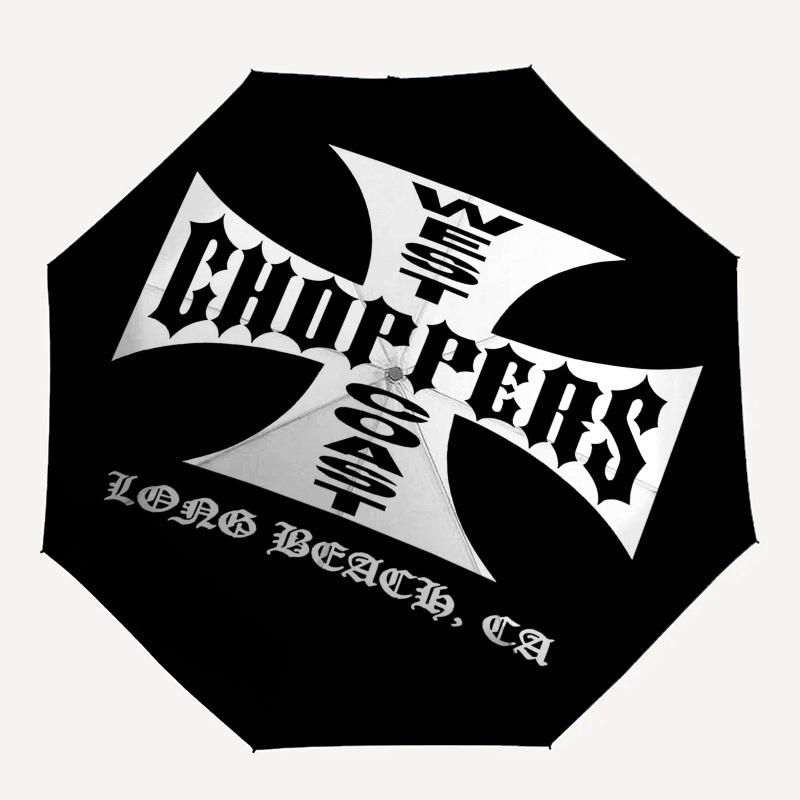 

1pc West Coast Choppers Automatic Open/Close Umbrella with 8-Rib Windproof Canopy10225