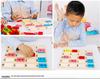 Children's Wooden Educational Marble & Dominoes Set with Number Calculation & Building Blocks