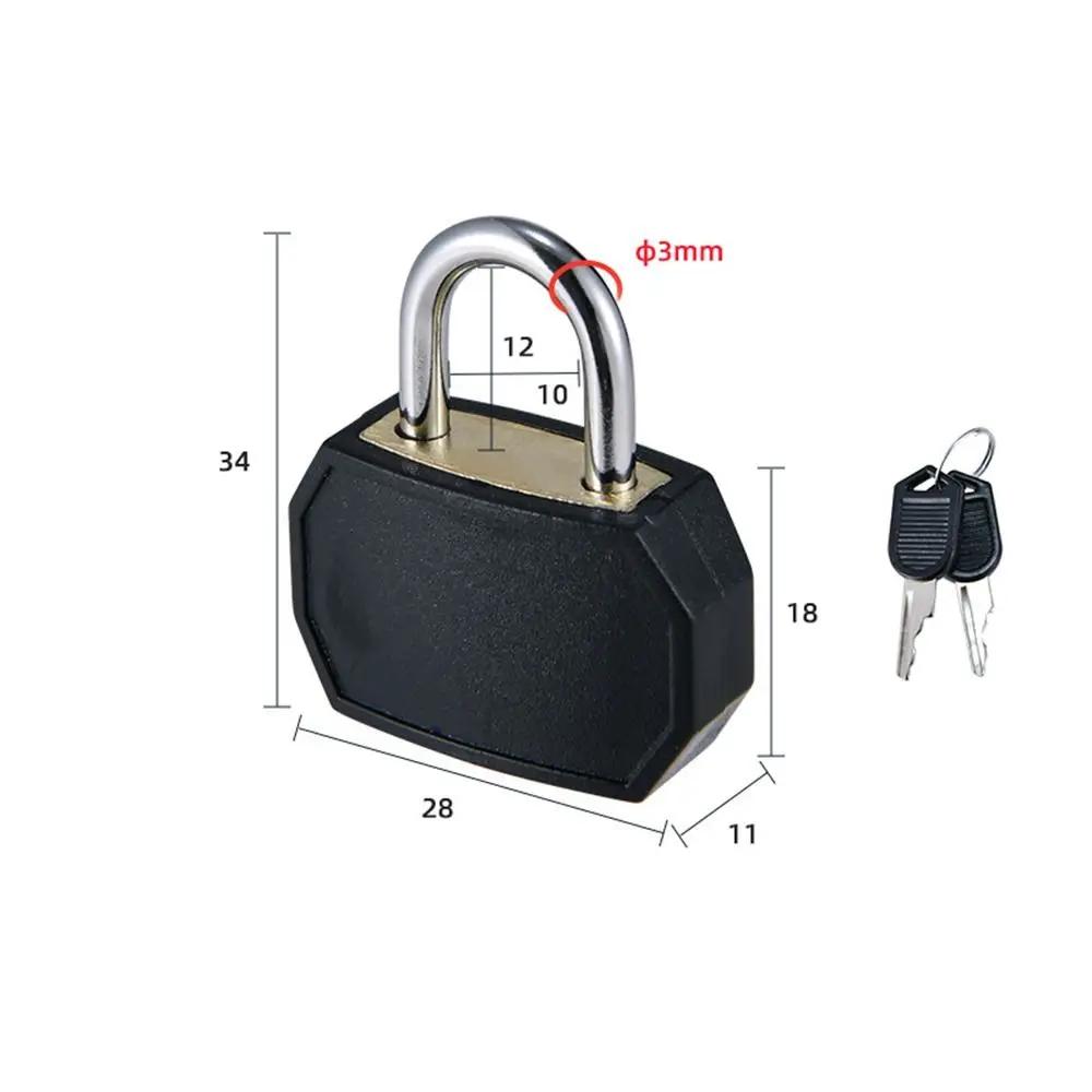 23mm Travel Anti-Theft Security Padlocks Small Mini Strong Steel Padlock Suitcase Diary Lock with 2 Keys Luggage Lock