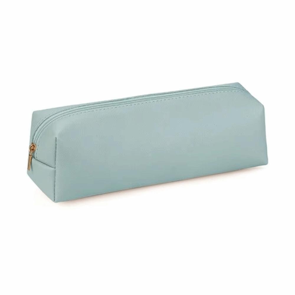 Pure Color Pencil Case Large Capacity Stationery Bag Simple Glasses Case Boy Girl