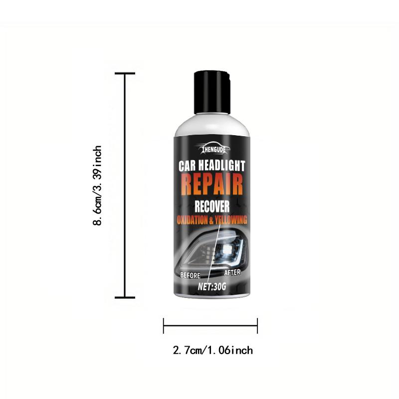 Car Headlight Repair Kit, Quickly Solves Problems of Aging, Scratches, and Yellowing – Easy DIY Operation Restores over 90% of Brightness