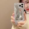 Minimalist floral mirror case for iPhone 16 Pro Max, iPhone 17, iPhone 15, iPhone 11, iPhone 8 Plus, and iPhone X