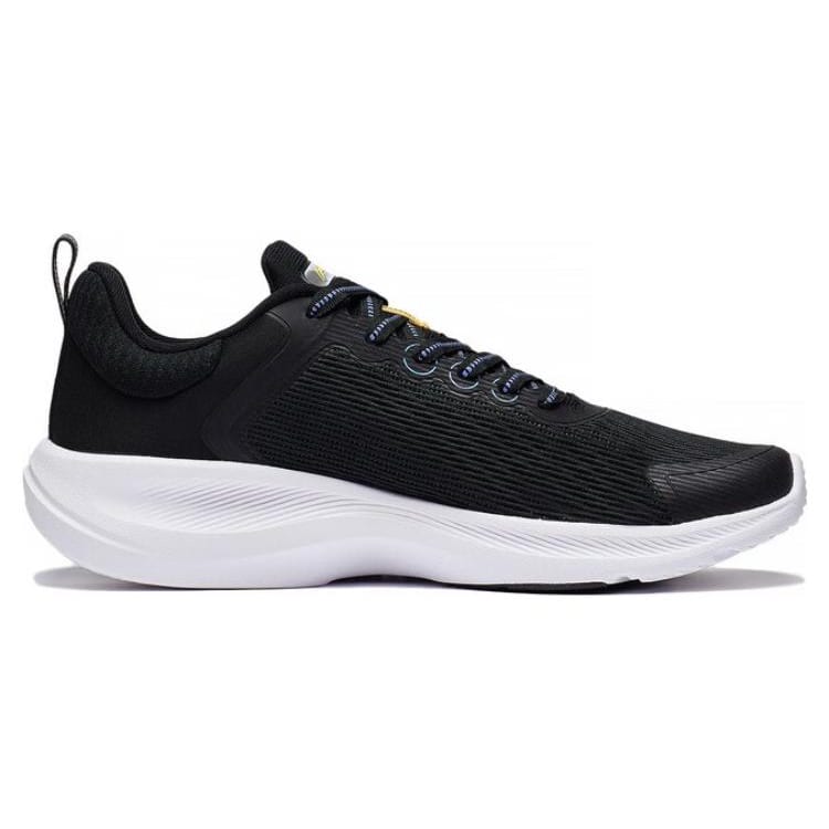Li Ning Lanying Light Breathable Rebound Abrasion Resistant Low top Badminton Shoes Men's Black Yellow Blue AFVT011-1