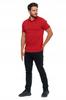 Men's Cotton Polo Shirt with Collar MORAJ M Burgundy