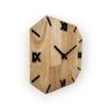 OctaROME 28cm Wooden Wall Clock – Octagonal Shape, Roman Numerals, Silent Quartz, Natural Wood Finish – Home & Office Decorative Wall Clock