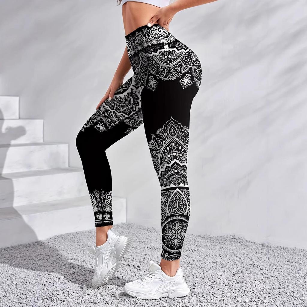 2026 Women's 3D Print Yoga Leggings - Spring/Autumn Sportswear
