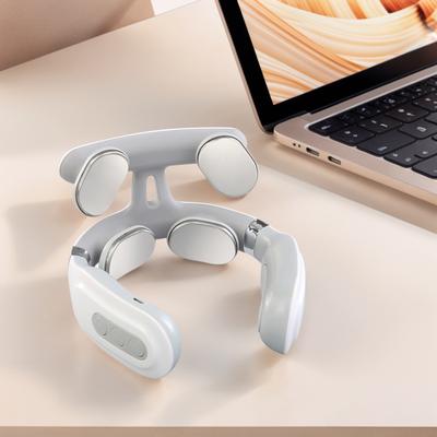 4-head Neck Massager USB Rechargeable Cervical Massager Electric Neck Massager Gift for Men & Women