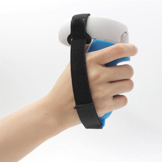 Halbgeschlossenes Silikon-Abdeckband für Oculus Verstellbares Handgelenk Quest 2 Griff