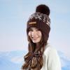Winter Outdoor Cold and Warm Ear Protection Big Head Circumference Knitted Wool Hat Women