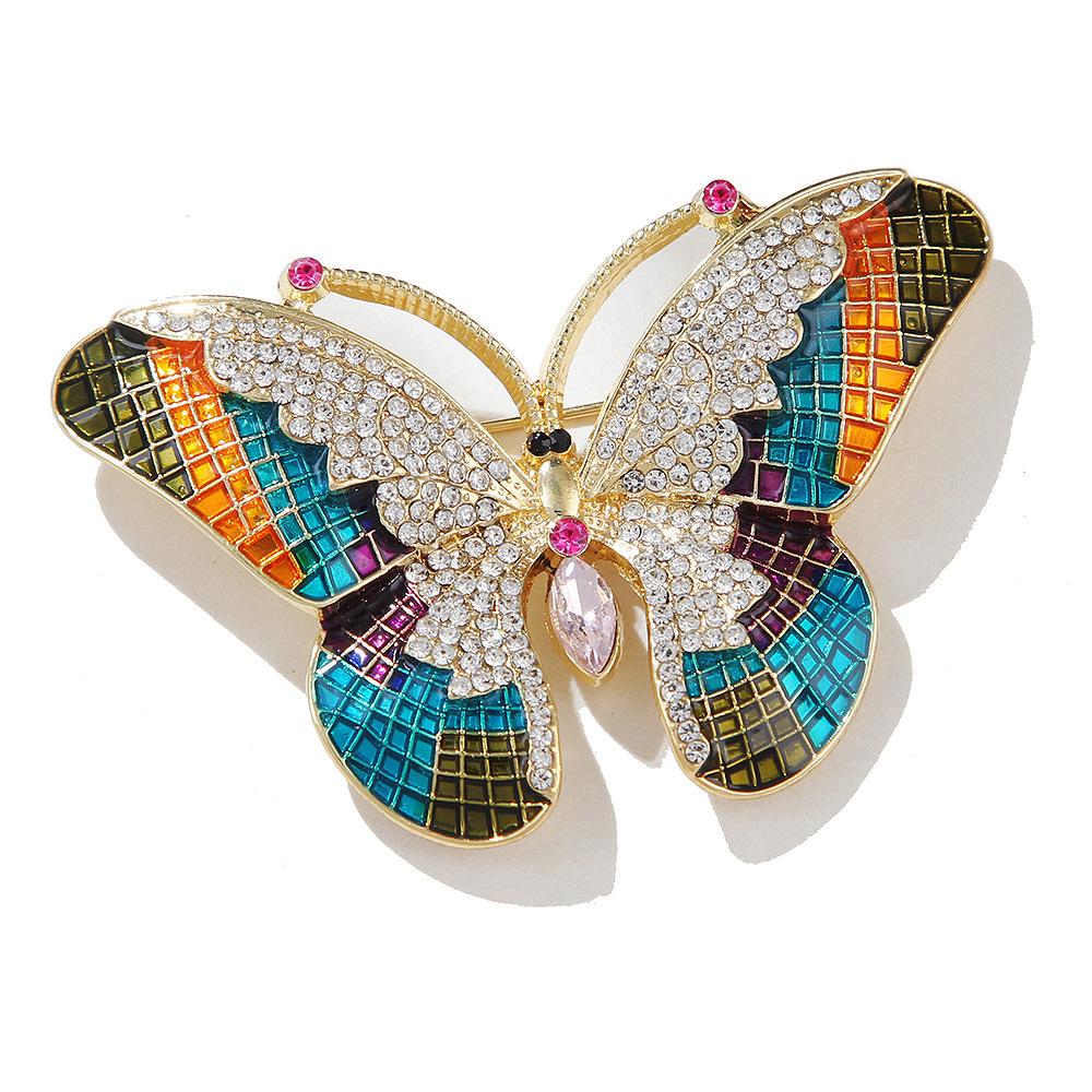

Роскошные красочные броши-бабочки для женщин, брошь-насекомое, металлические булавки, повседневная вечеринка, офисный костюм, пальто, ювелирные изделия