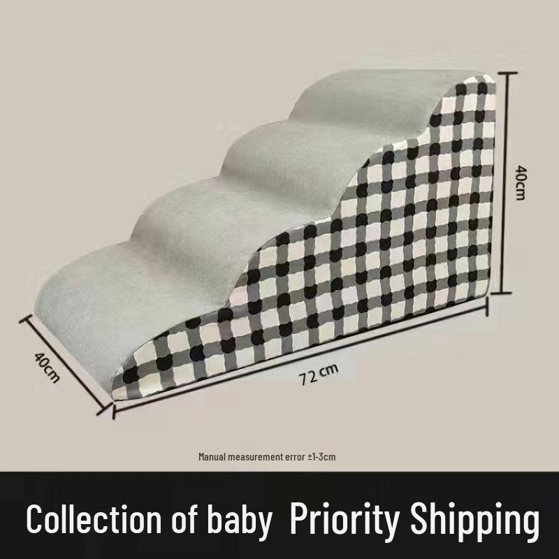 Pet Bedside Climbing Steps: Dog and Cat Ladder for Sofa or Bed