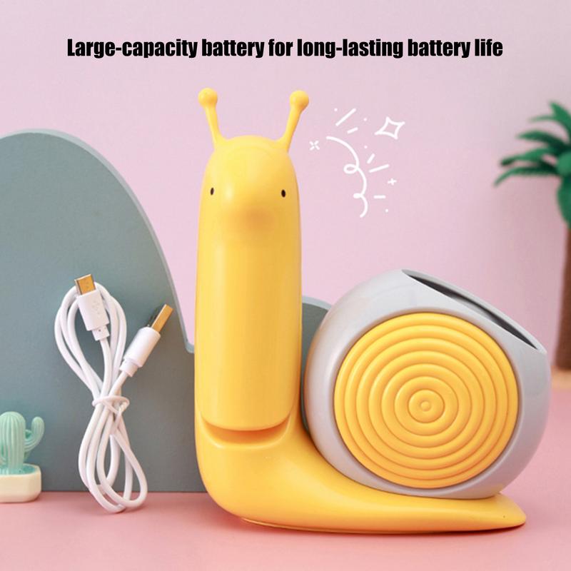 Table lamp cartoon cute LED night light 2 in 1 snail pen holder table lamp USB charging cute animal snail table lamp