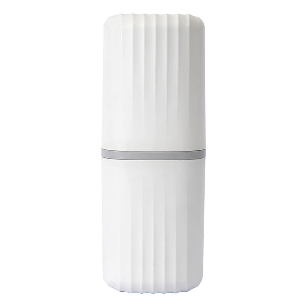 Portable Toothbrush Holder Toothpaste Container with Cover Multifuctional Storage Cup for Home Travel Use