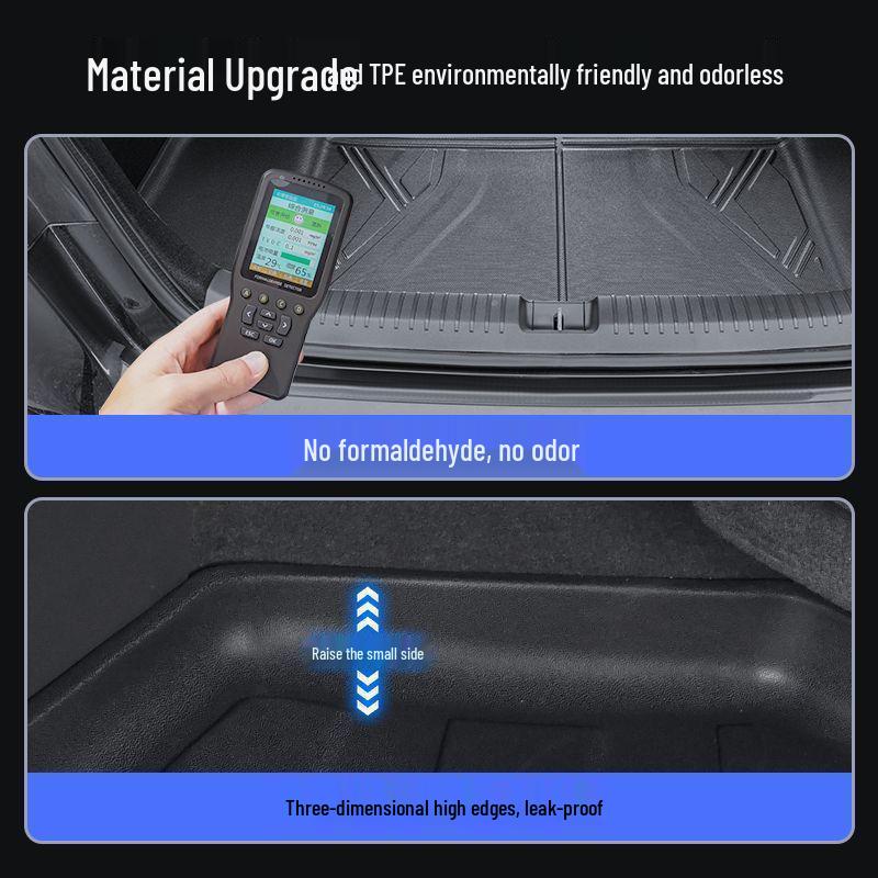 25 BYD Song Plus TPE Trunk Mat Set: Integrated, Foldable, Full Backrest.