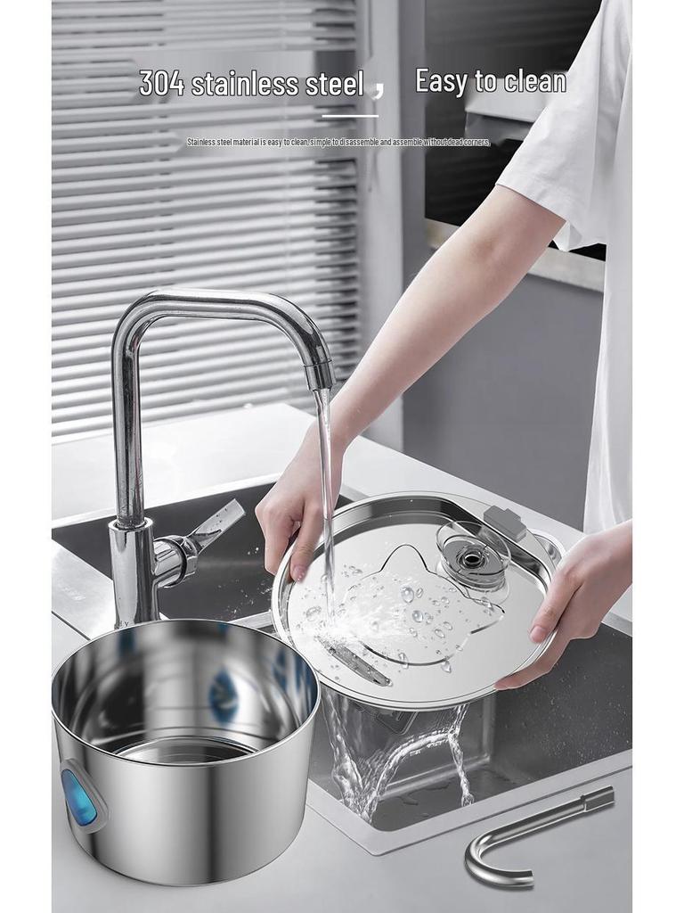 Smart Pet Water Fountain 3.2L, 304 Stainless Steel, for Cats & Dogs