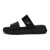 Jeans Leather Casual Thick Sole Slide Sandals Women Footwear Black YW01694-0GJ