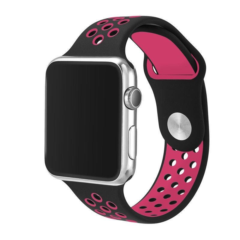 Replacement Sports Silicone Strap Watch Band For Apple Watch Iwatch 38mm 42mm