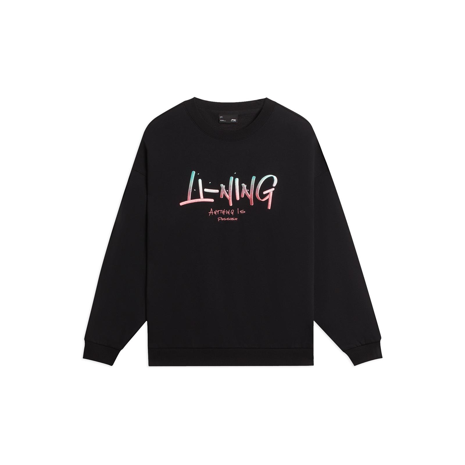 Li-Ning Anything Is Possible Graphic Sweatshirt Black Men s AWDSF75-9 S