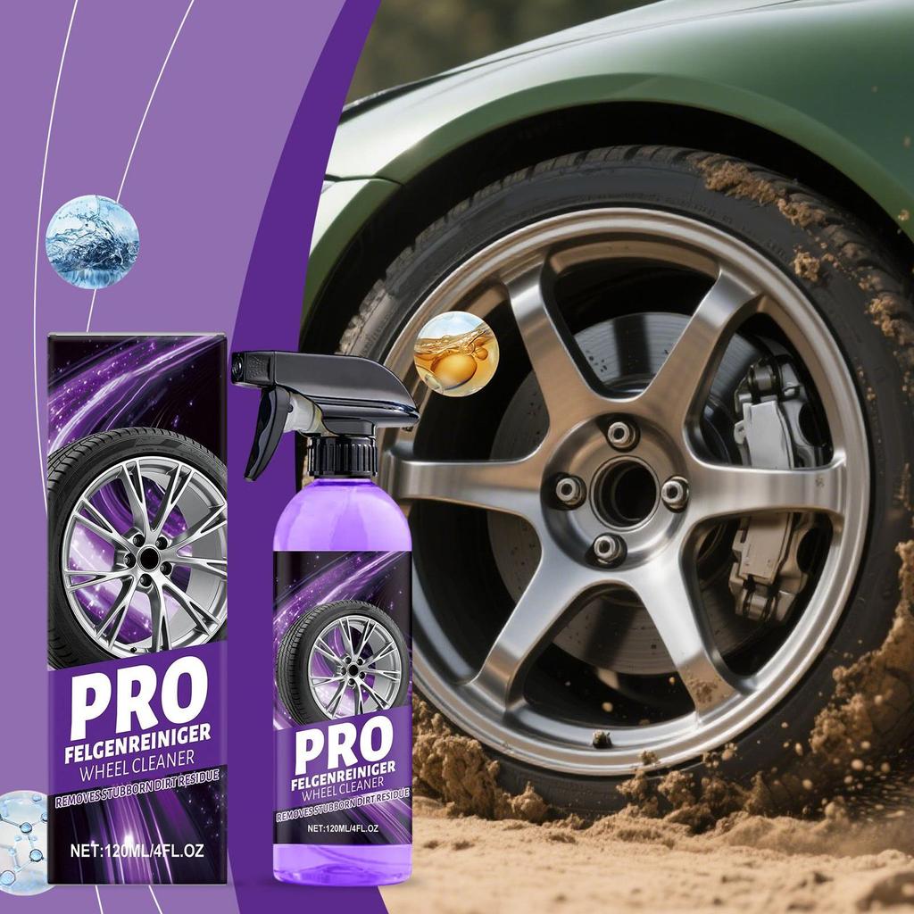 Car Wheel Cleaner 120ml Foam Brake Dust Remover Alloy Wheel Cleaner For Car Interior Exterior Detailing Brake Engine Hub