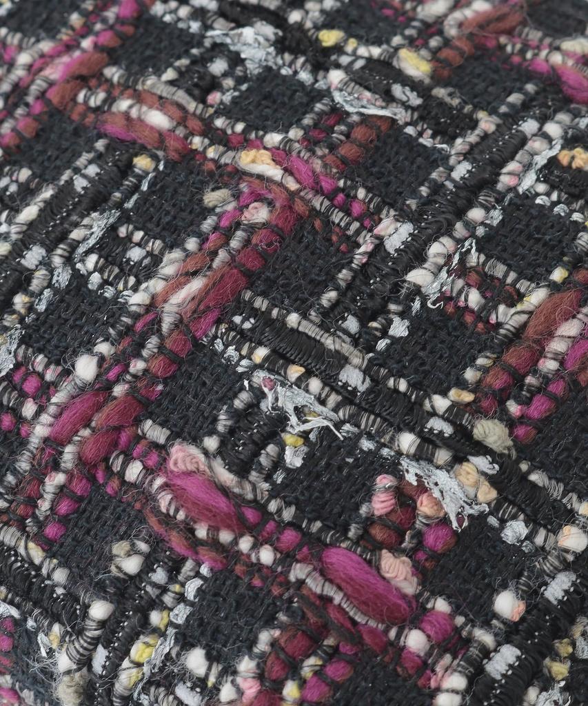 Maison de Fleur Women's Linton Tweed Pouch, Black