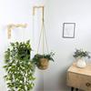 Natural Wood Wall Plant Hangers Hanging Flower Pot Hook Flower Bracket for Lanterns Wind Chimes Balcony Home Decor